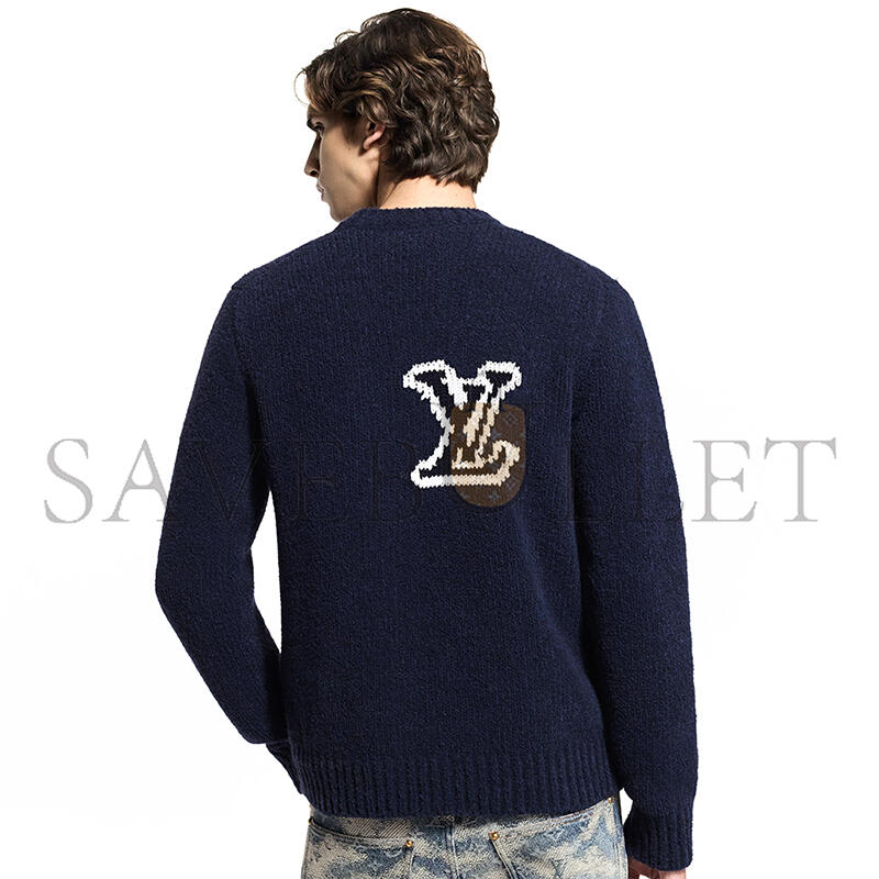 LOUIS VUITTON LV INTARSIA CREWNECK 1AJAYX